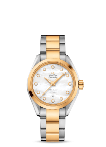Omega Seamaster Aqua Terra 150M Master Co-Axial 34 Stainless Steel / Yellow Gold / MOP / Bracelet